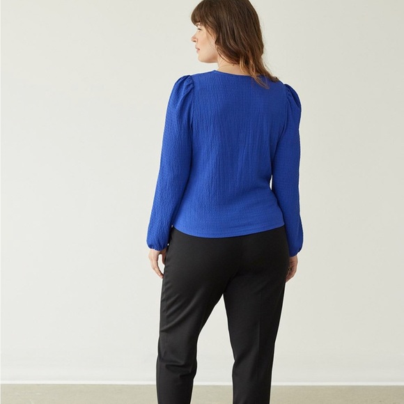 Reitmans Long-Sleeve V-Neck Wrap Top - Picture 3 of 7